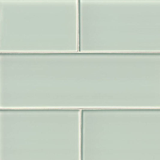 MSI Backsplash and Wall Tile Arctic Ice Glass Subway Tile 4" x 12"