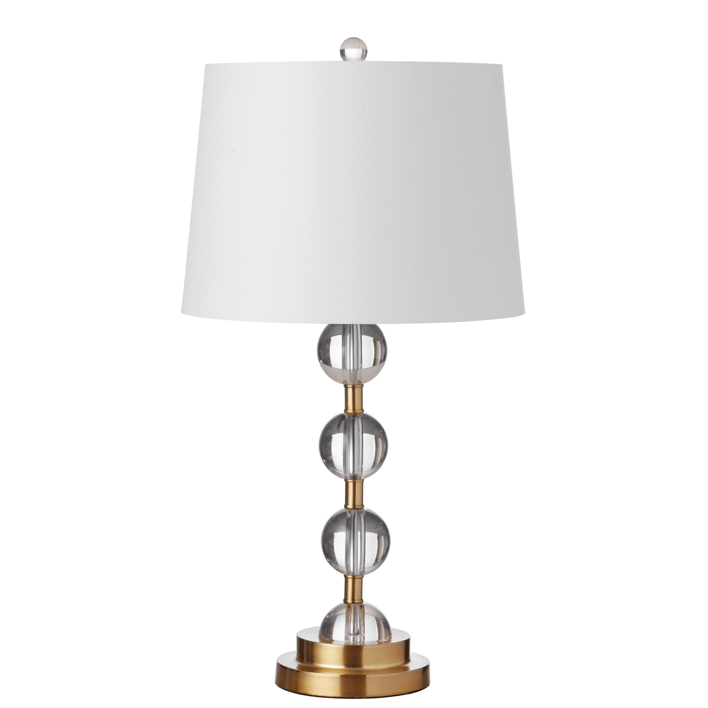 Dainolite Lampe de table à incandescence à 1 ampoule en cristal, finition bronze vieilli avec abat-jour blanc