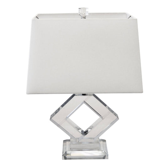 Dainolite 1 Light Table Lamp, Polished Chrome Finish