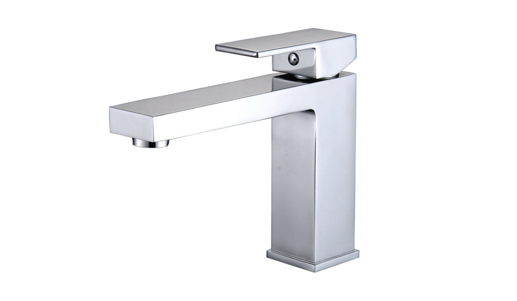 Streamline Cavalli 6.44" Titan Square Single Hole Bathroom Sink Faucet