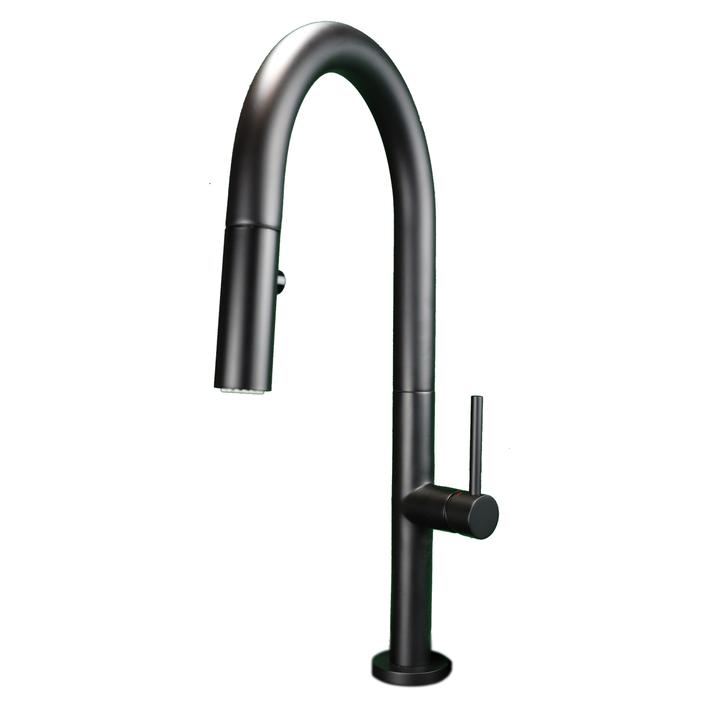 Streamline Cavalli Syrah 17-1/4" Single Handle Pull Down Dual Spray Kitchen Faucet