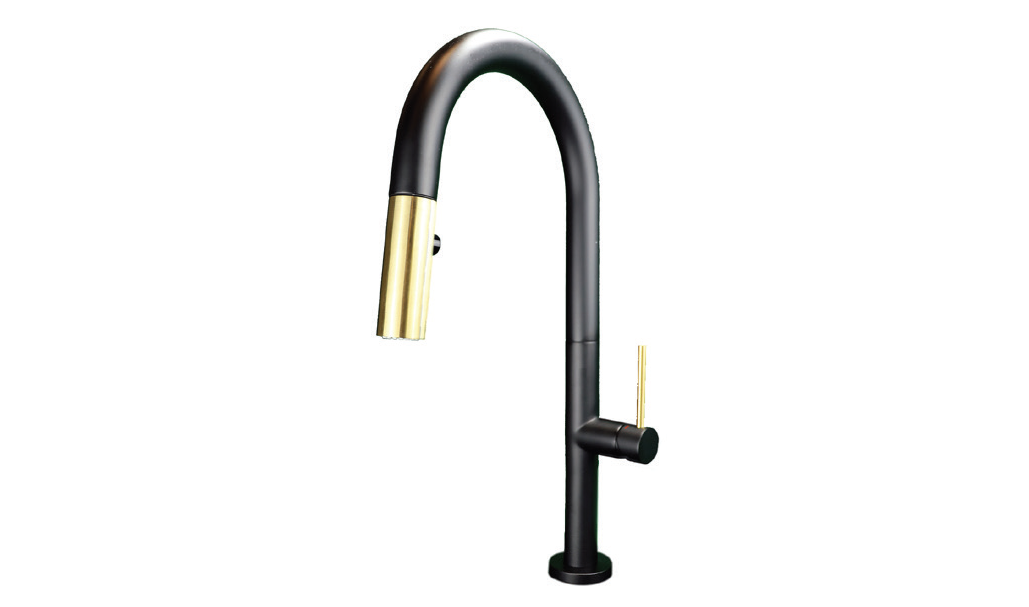 Streamline Cavalli Syrah 17-1/4" Single Handle Pull Down Dual Spray Kitchen Faucet