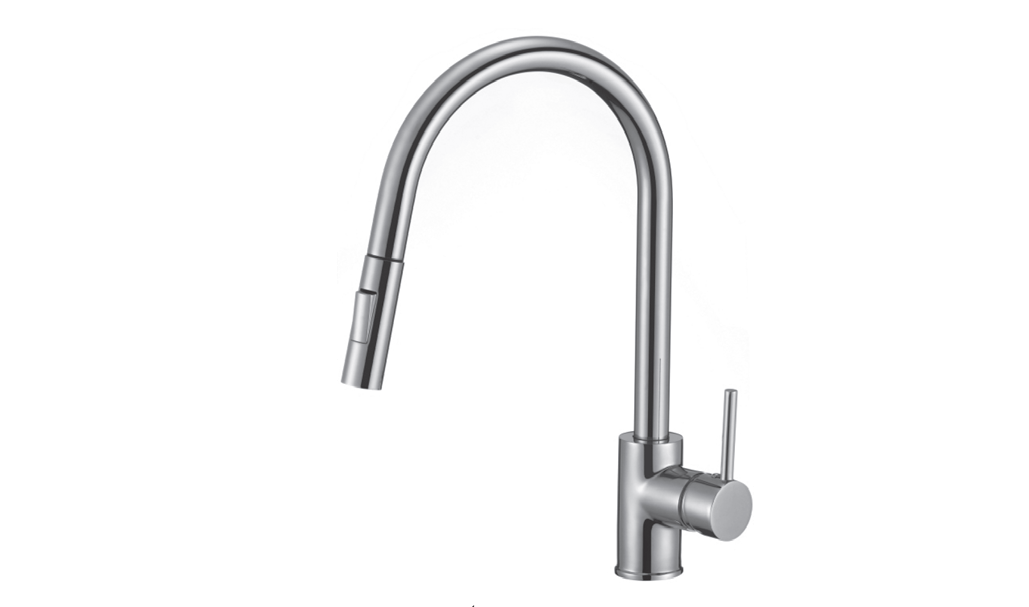 Streamline Cavalli Shiraz 16.13" Single Handle Pull Down Dual Spray Kitchen Faucet