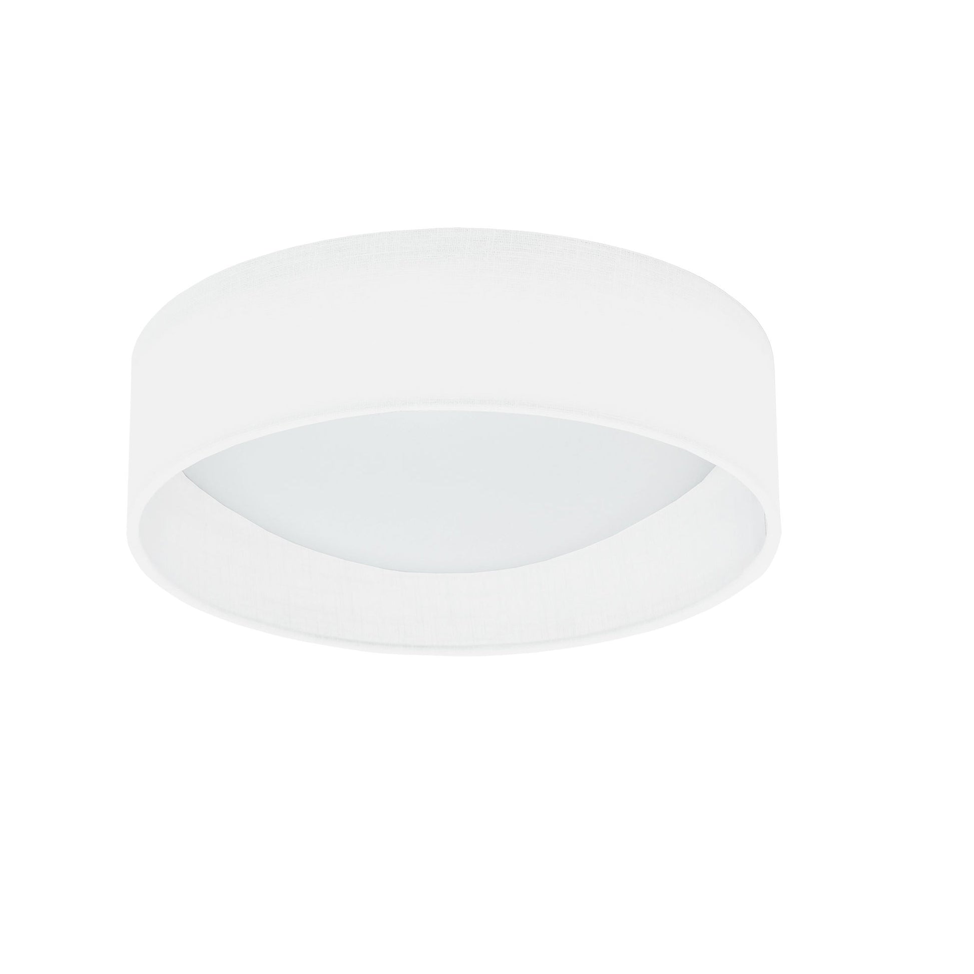 Dainolite LED Flush Mount Satin Chrome Finish, Eggshell Shade - Renoz