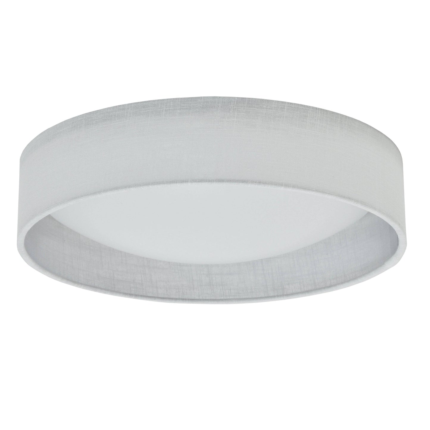 Dainolite LED Flush Mount, Satin Chrome Finish, White Shade - Renoz