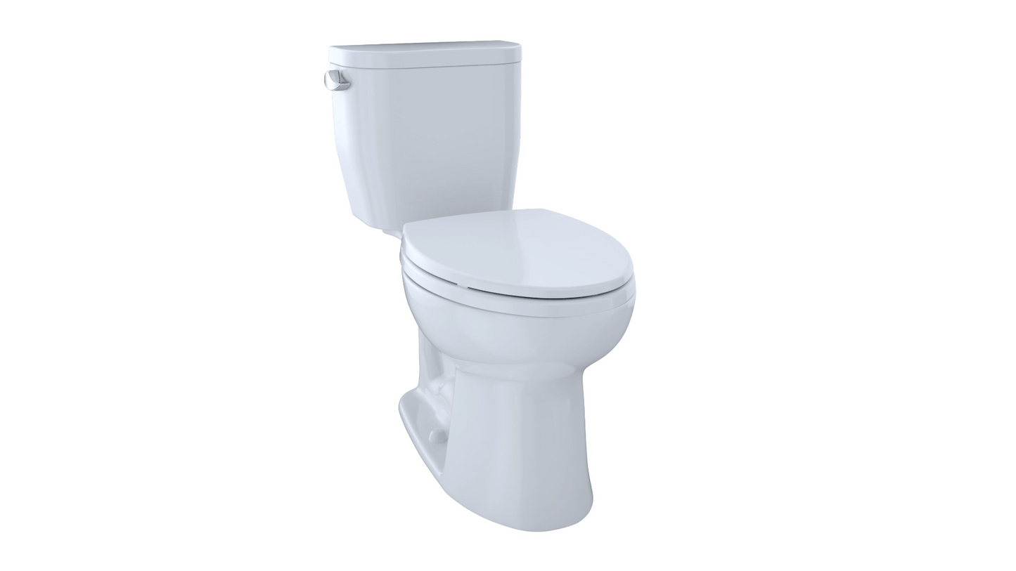 Toilette allongée à couplage étroit Toto Entrada 1,28 GPF (siège vendu séparément)