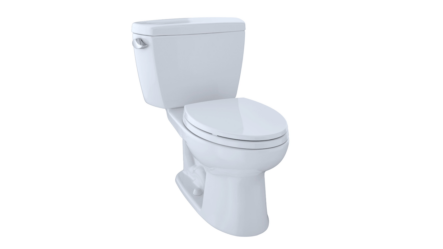 Toto Eco Drake Two Piece Toilet, 1.28GPF, 10" Rough-in, Elongated Bowl - Seat Not Included