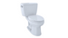 Toilette deux pièces Toto Eco Drake, 1,28 GPF, cuvette allongée brute de 10 po - Siège non inclus
