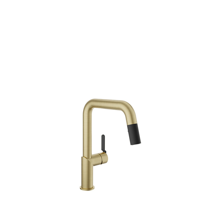 Baril Single Hole Kitchen Faucet With 2 Jet Pull-out Spray (VISION IV 9550-32L)