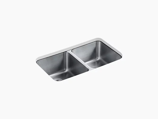 Kohler - Undertone Preserve Undermount Double-Equal Bowl Kitchen Sink 31-1/2" X 18" X 9-3/4"