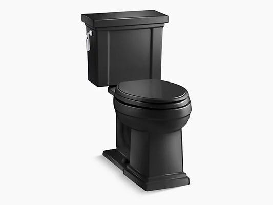 Kohler - Tresham Comfort Height Two-Piece Elongated Toilet, 1.28 Gpf - Black