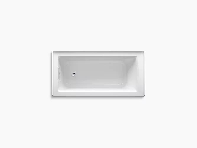 Kohler - Archer 60" X 30" Alcove Bath With Integral Apron, Integral Flange And Left-Hand Drain