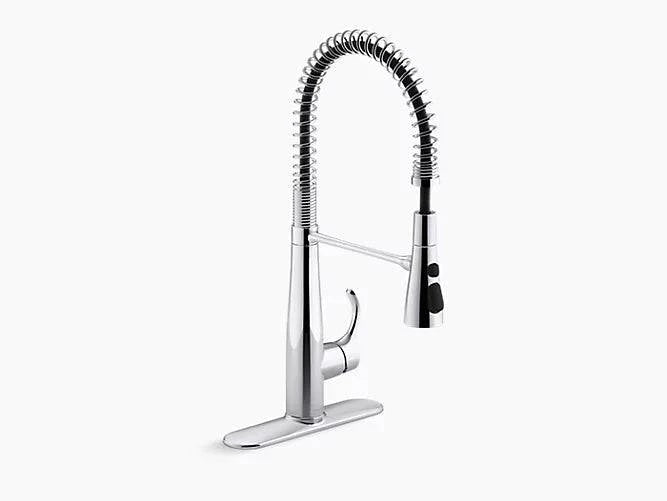 Kohler Simplice 21" Single Handle Semi Professional Kitchen Sink Faucet 22033 - Renoz