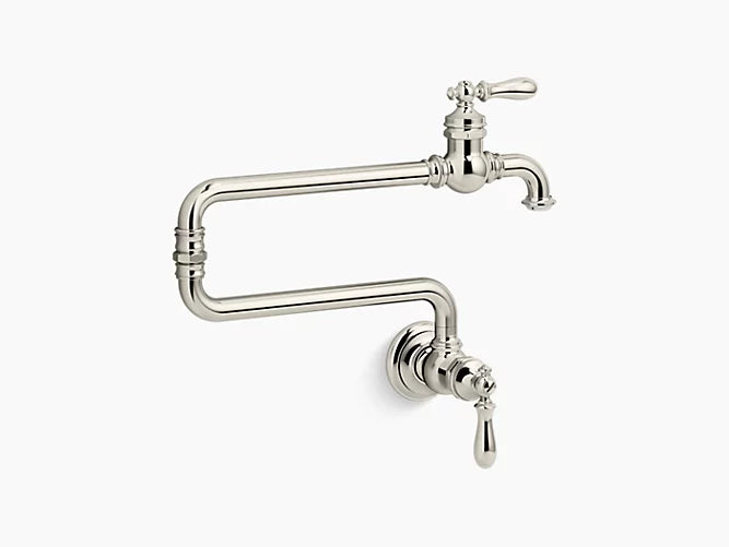 Kohler Artifacts Single Hole Wall Mount Pot Filler Kitchen Sink Faucet With 22" Extended Spout 99270