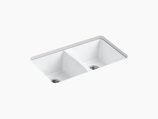 Kohler - Deerfield Undermount Double-Equal Kitchen Sink 33" X 22" X 9-5/8"