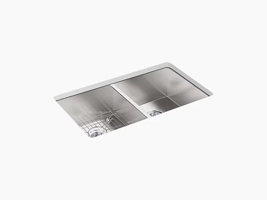 Kohler - Vault Top/Undermount Double-Bowl Kitchen Sink 33"