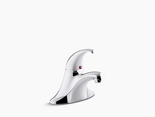 Kohler Coralais Single-handle Centerset Bathroom Sink Faucet With Metal Pop-up Drain and Lift Rod 15182-4RA