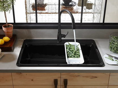 Kohler - 33" Top-Mount Single-Bowl Workstation Kitchen Sink