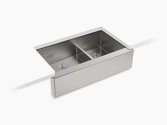 Kohler- Smart Divide 35-1/2" Undermount Double-Bowl Farmhouse Kitchen Sink