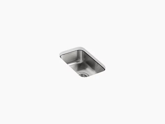 Kohler - 10-3/4" X 17-1/2" X 5-5/8" Small Square Undermount Single-Bowl Kitchen Sink
