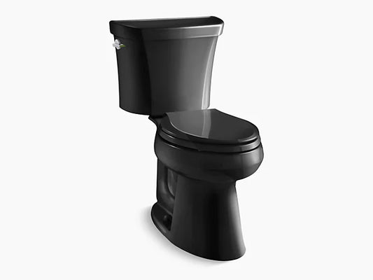 Kohler - Highline Comfort Height Two-Piece Elongated Dual-Flush Chair Height Toilet - Black
