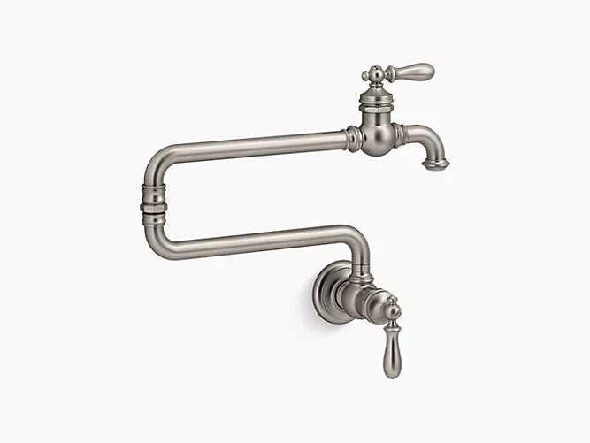 Kohler Artifacts Single Hole Wall Mount Pot Filler Kitchen Sink Faucet With 22" Extended Spout 99270