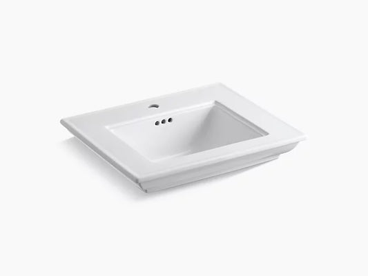 Kohler - Memoirs Stately 24" Pedestal/Console Table Bathroom Sink Basin With Single Faucet Hole