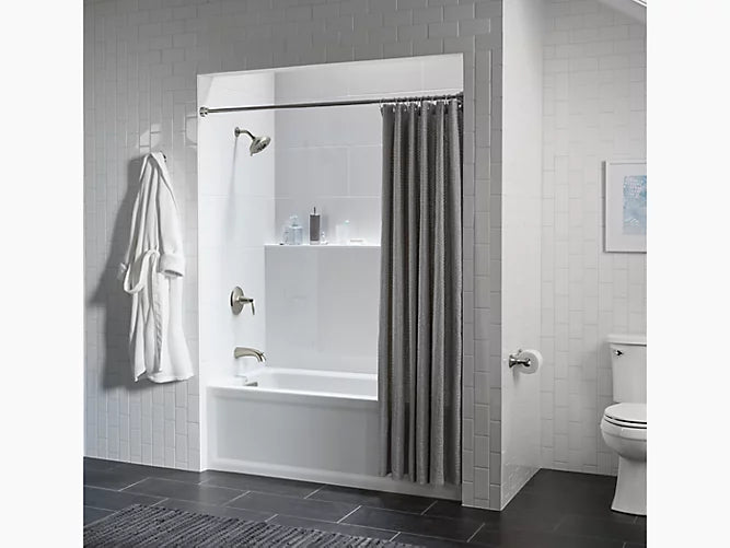 Kohler - Archer 60" X 30" Alcove Bath With Integral Apron, Integral Flange And Left-Hand Drain