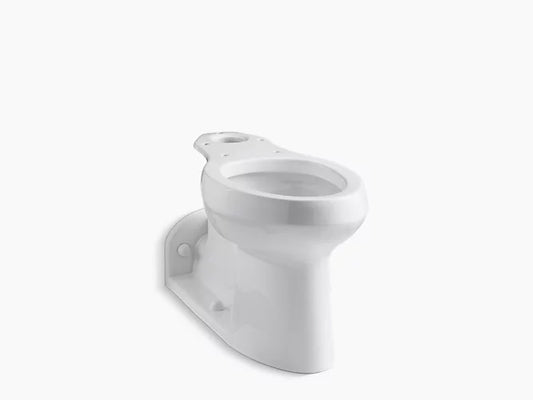 Kohler - Cuvette de toilette à hauteur de chaise allongée Barrington Comfort Height avec siphon exposé - Blanc