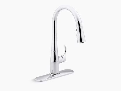Simplice Kitchen Sink Faucet With 15-3/8" Pull-Down Spout - Chrome