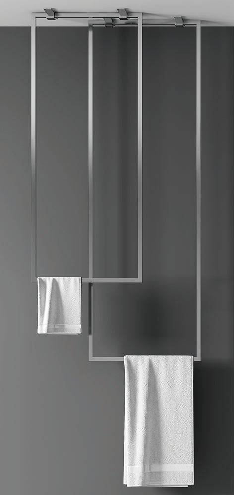 Zitta Ceiling Towel Rack 60" x 18" (Includes One Towel Bar) - Renoz