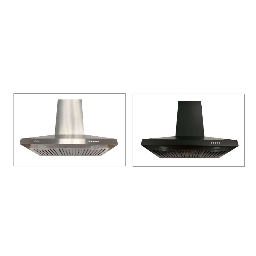 Cyclone Alito Collection SCB516 30" Wall Mount Range Hood Kitchen Exhaust Fan- Stainless Steel