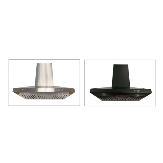 Cyclone Alito Collection SCB516 36" Wall Mount Range Hood Kitchen Exhaust Fan- Stainless Steel