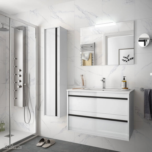 PierDeco Design Meuble-lavabo Attila 32 pouces (2 tiroirs)