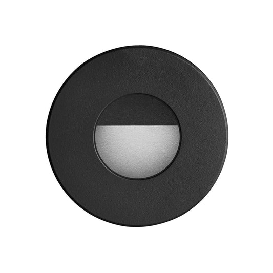 Dainolite LED 3.46" Indoor/Outdoor Black Step/Wall Light