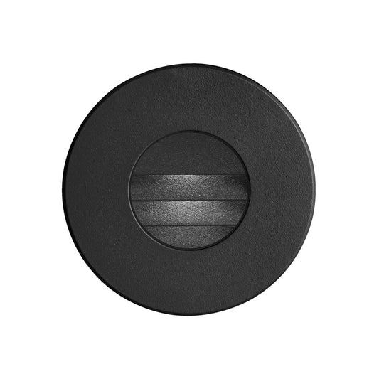 Dainolite LED 3.46" Indoor/Outdoor Black Step/Wall Light LED with Louver