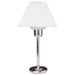 Lampe de table Dainolite en chrome satiné avec ampoule de 200 watts incluse