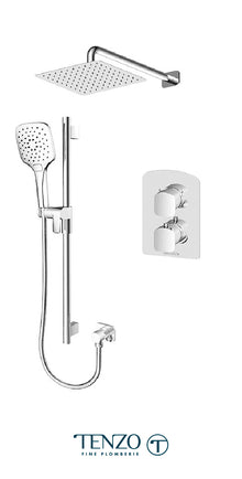 Tenzo - Delano T-Box Shower Kit With 2 Functions (Thermostatic) DET32-20111