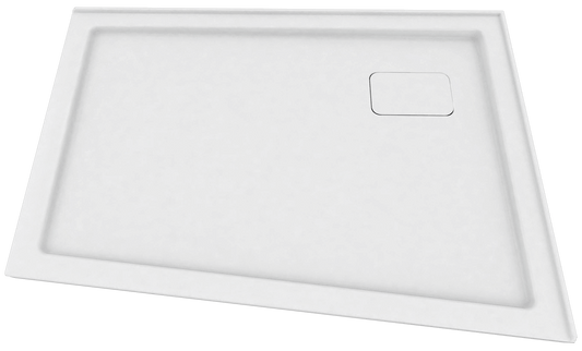 Zitta Shower Tray Rectangle Built in 54" x 36" Shower Base White
