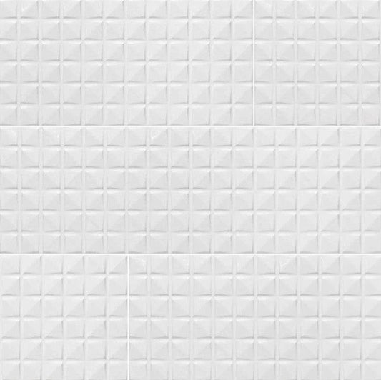 MSI Backsplash and Wall Tile Dymo Chex White Tile Glossy 12" x 24"