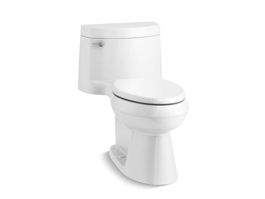 Kohler Cimarron Comfort Height Toilette allongée monobloc à hauteur de chaise 1,28 Gpf avec siège à fermeture silencieuse