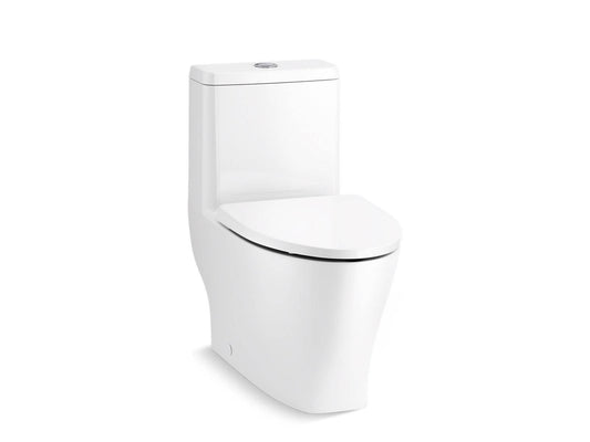 Kohler Reach Curv Toilette monobloc allongée compacte à double chasse avec siphon à jupe