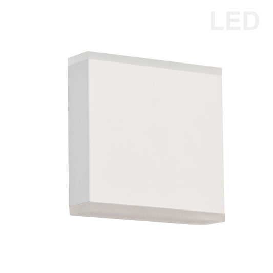 Dainolite Applique murale LED 15 W, blanc mat avec diffuseur en acrylique givré