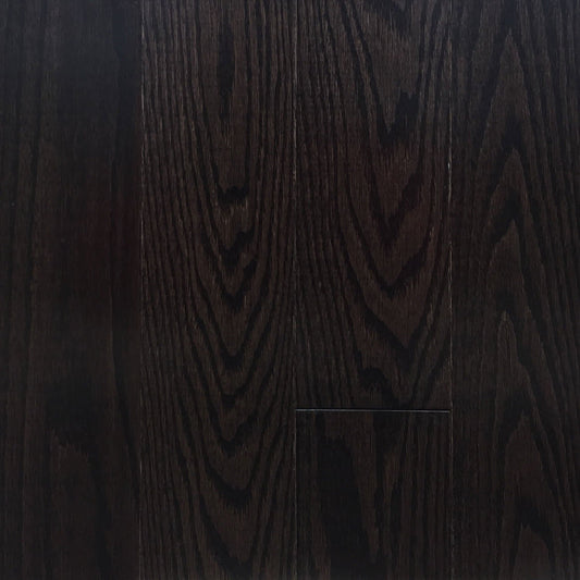 Hardwood Planet Plancher de bois franc en ébène Select &amp; Better, collection Chêne rouge brossé