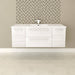 Cutler Silhouette Collection 48″ 2 Drawer / 2 Door Wall Hung Bathroom Vanity White Chocolate