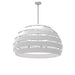 Dainolite Hula 4 Light 25 in Polished Chrome Incandescent Chandelier with White Shade