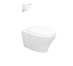 Caroma Somerton Invisi Dual-flush Wall Hung Toilet Kit