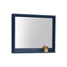 Kube Bath 40″ Wide Mirror W/ Shelf – Gloss Blue