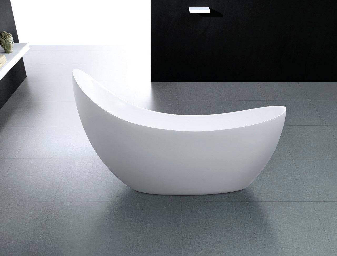 Kube Salto Free Standing Bathtub Collection in 67" and 80" - Renoz