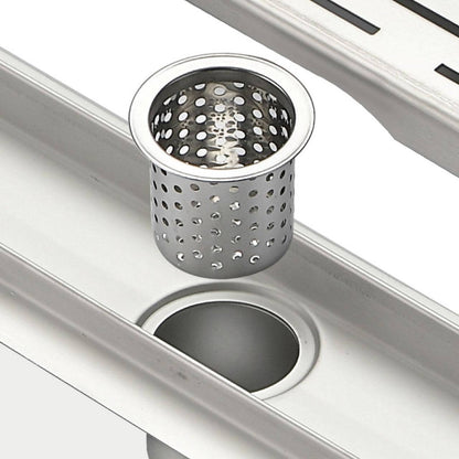 Kube Bath 28" Stainless Steel Pixel Grate Shower Drain - Renoz